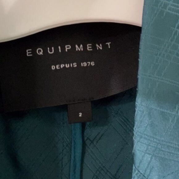 Equipment Ramond Jewel tone blazer Green size 2 - Picture 5 of 8